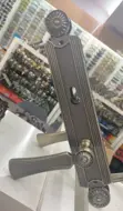 [549] مقبض باب كلاسك براس دائري فضي HANDLE ,MEGGO BRAND