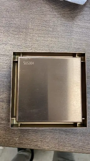 [762] مصفاية شور  10*10 Rose Gold  