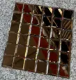[326] 30*30cm，مريا قابلة لتلزيق مستطيل ذهبي