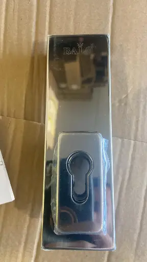 [666] GLASS DOOR CLIP LOCK  قفل بمشبك للباب الزجاجي فضي