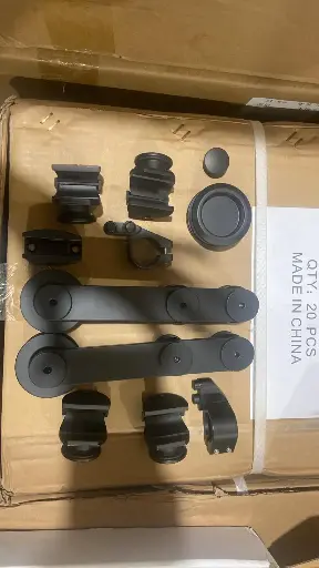 [657] BATHROOM DOOR FITTING SETS  مجموعات تركيب أبواب الحمام اسود