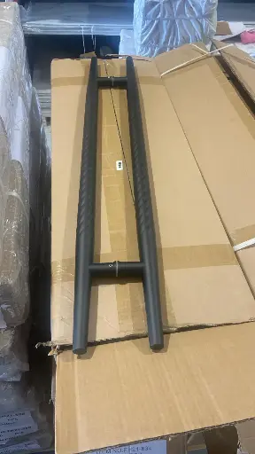 [632] GLASS DOOR HANDLE  مقبض باب زجاجي اسود