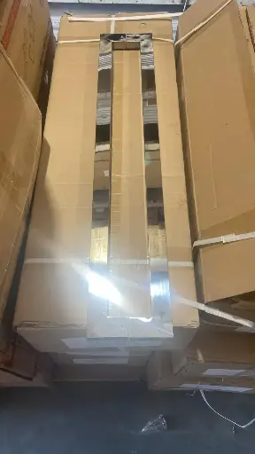 [610] GLASS DOOR HANDLE  مقبض باب زجاجي فضي