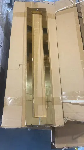 [608] GLASS DOOR HANDLE  مقبض باب زجاجي ذهبي